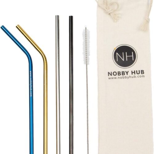 Reusable Stainless Steel Drinking Straw by Nobby Hub