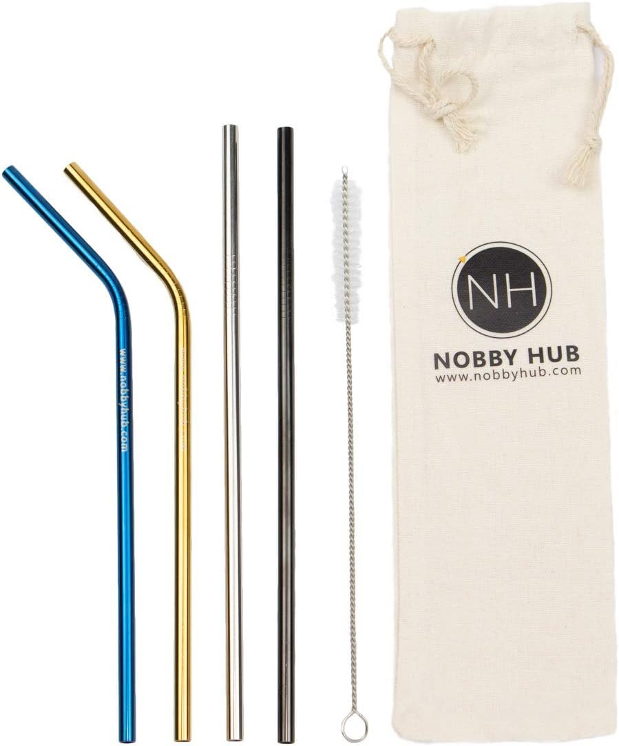 Reusable Stainless Steel Drinking Straw by Nobby Hub