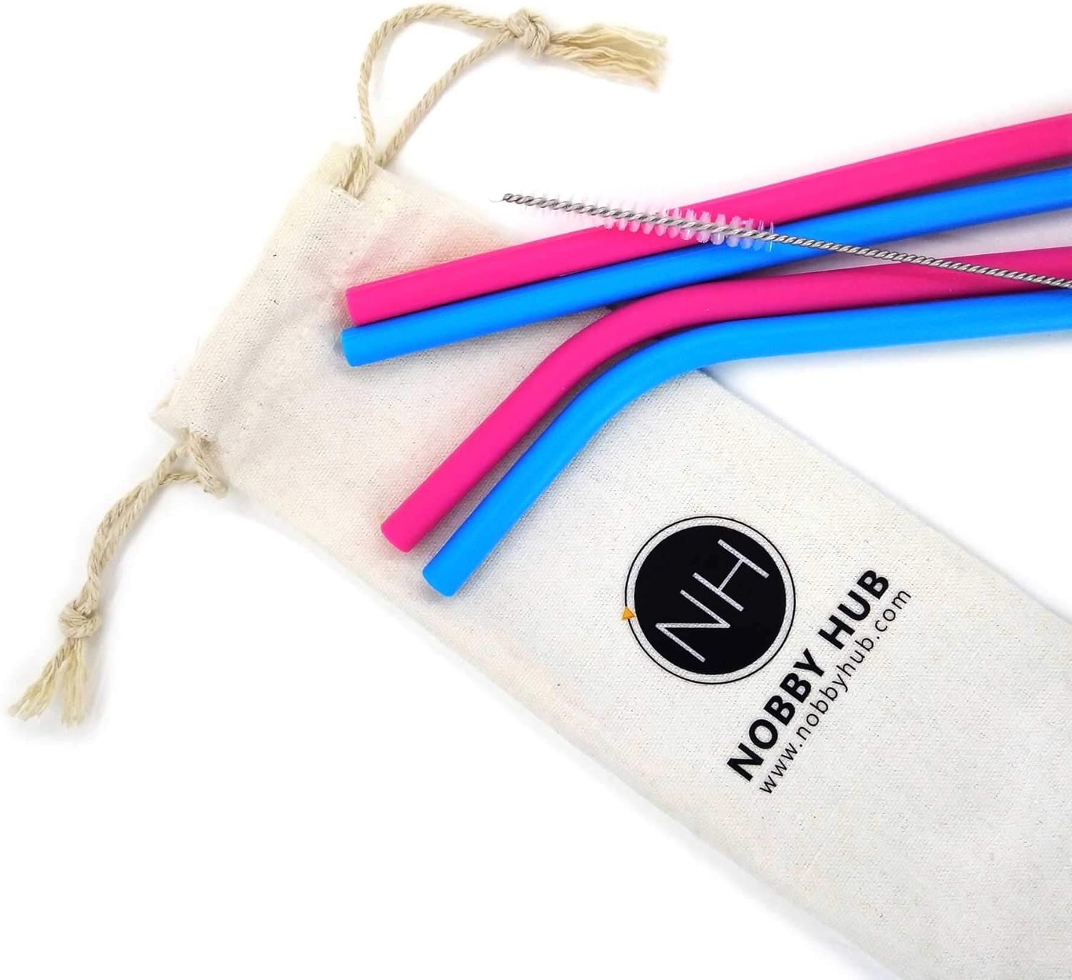 Reusable Silicone Drinking Straw by Nobby Hub Reusable Silicone Drinking Straw by Nobby Hub