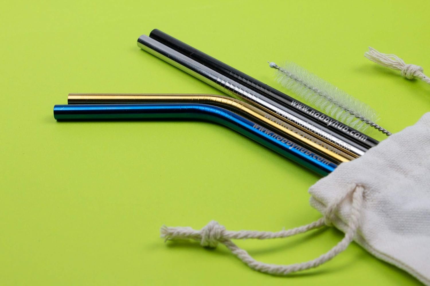 Reusable Stainless Steel Drinking Straw by Nobby Hub Reusable Stainless Steel Drinking Straw by Nobby Hub