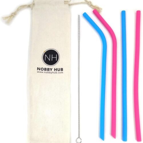 Reusable Silicone Drinking Straw by Nobby Hub