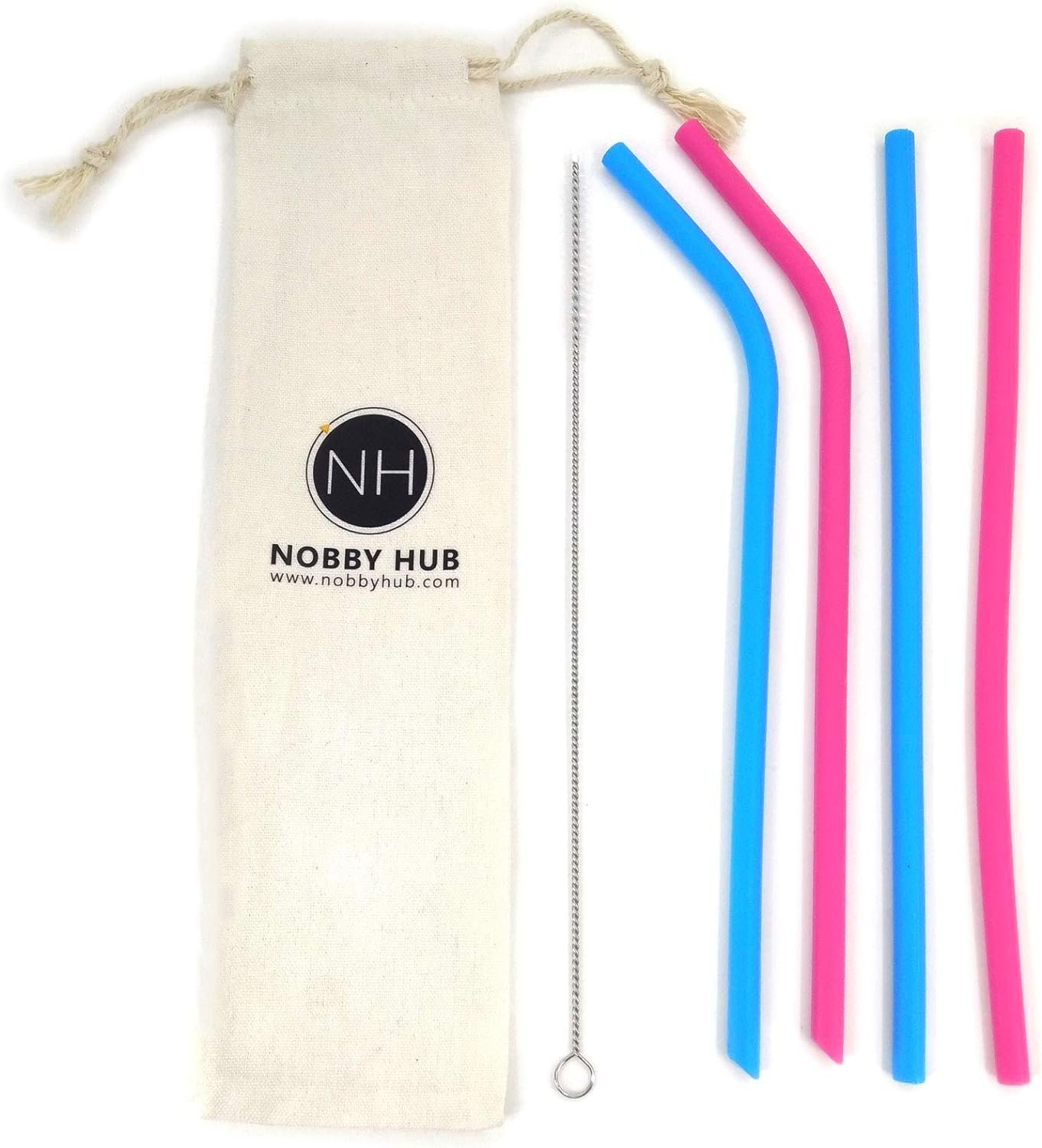 Reusable Silicone Drinking Straw by Nobby Hub Reusable Silicone Drinking Straw by Nobby Hub