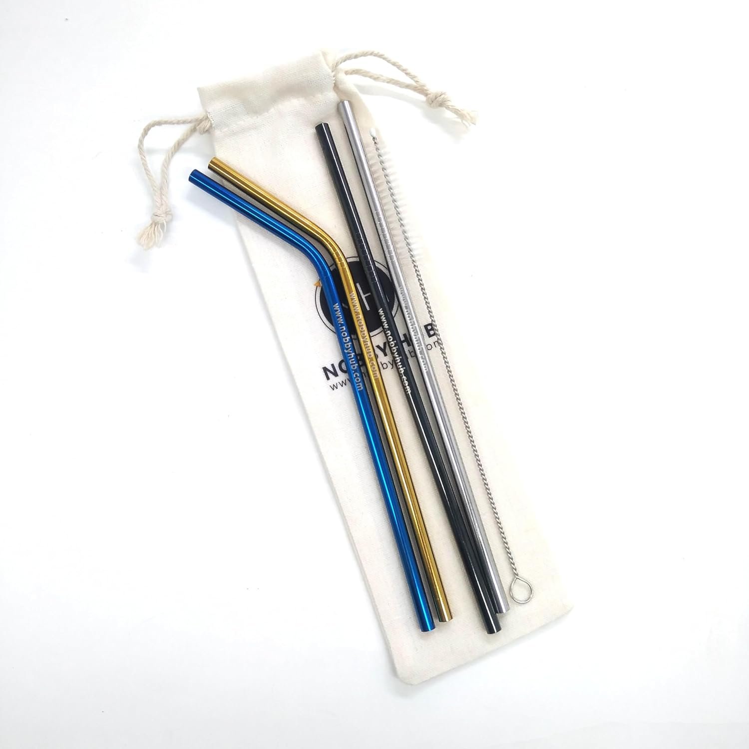Reusable Stainless Steel Drinking Straw by Nobby Hub Reusable Stainless Steel Drinking Straw by Nobby Hub