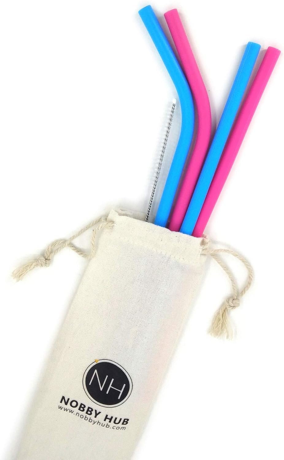 Reusable Silicone Drinking Straw by Nobby Hub Reusable Silicone Drinking Straw by Nobby Hub