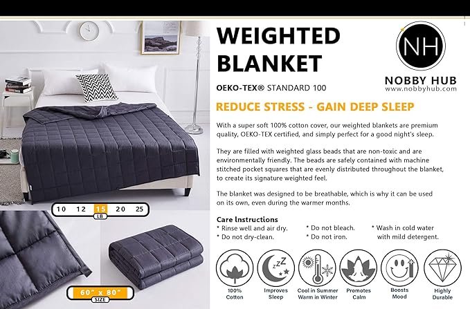 Weighted Blanket by Nobby Hub Weighted Blanket by Nobby Hub